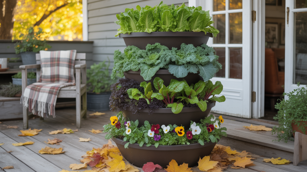 tiered vertical planters